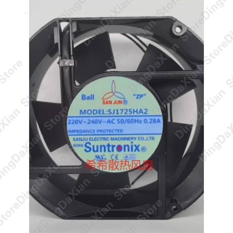 

d+1PCS For SANJUN SJ1725HA2 17251 220V-240V 0.28A 17CM Axial Cooling Fan