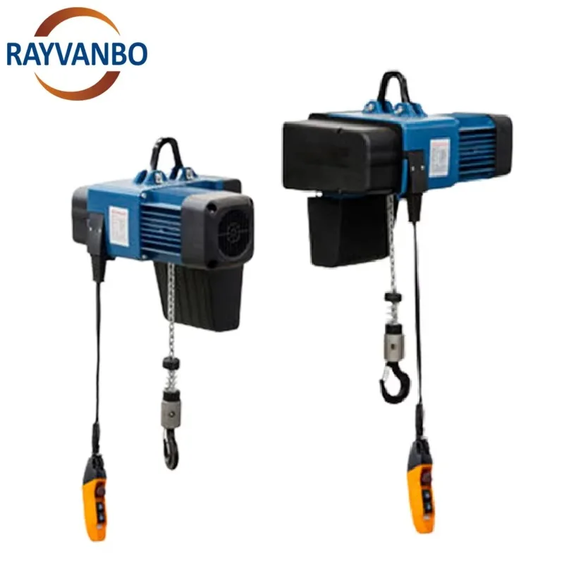 1000kg 0.75/0.2kw Power European Electric Chain Hoist Lifting Machinery with Electric Trolley