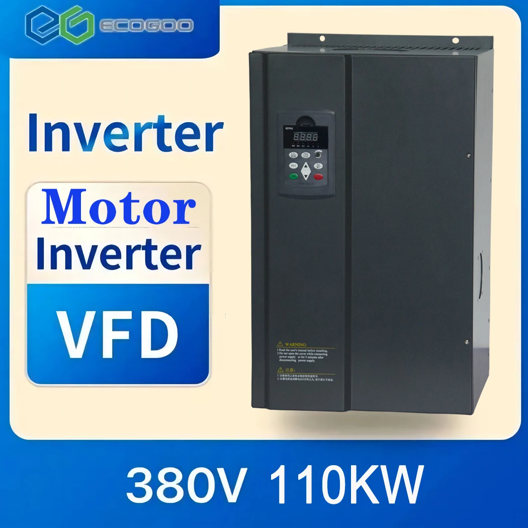 

93KW/124HP & 110KW/147HP 380V VFD, Frequency Inverter. 3-Phase 380V input, Output Frequency Converter. Variable Frequency Drive