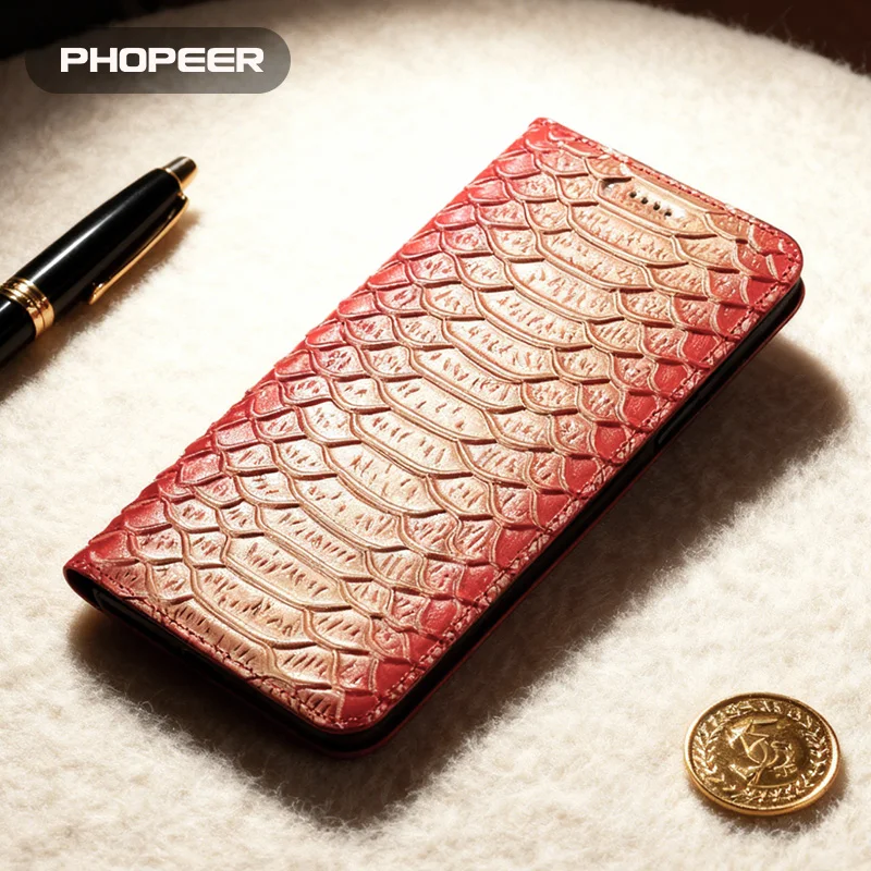 Luxury Genuine Leather Phone Case for Realme GT Neo Series Dragon Scale Pattern Compatible with GT 8 pro 6 5 3 2 SE T phone case