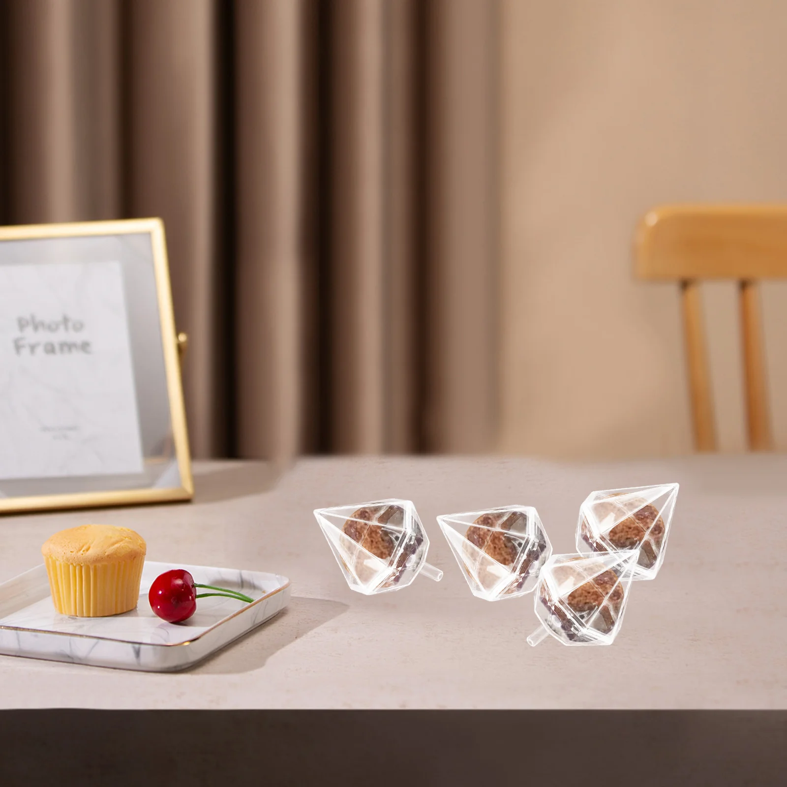 

80 Pcs Transparent Flower Cup Candy Holders for Bouquet Chocolate Kit Truffle Cases Supplies