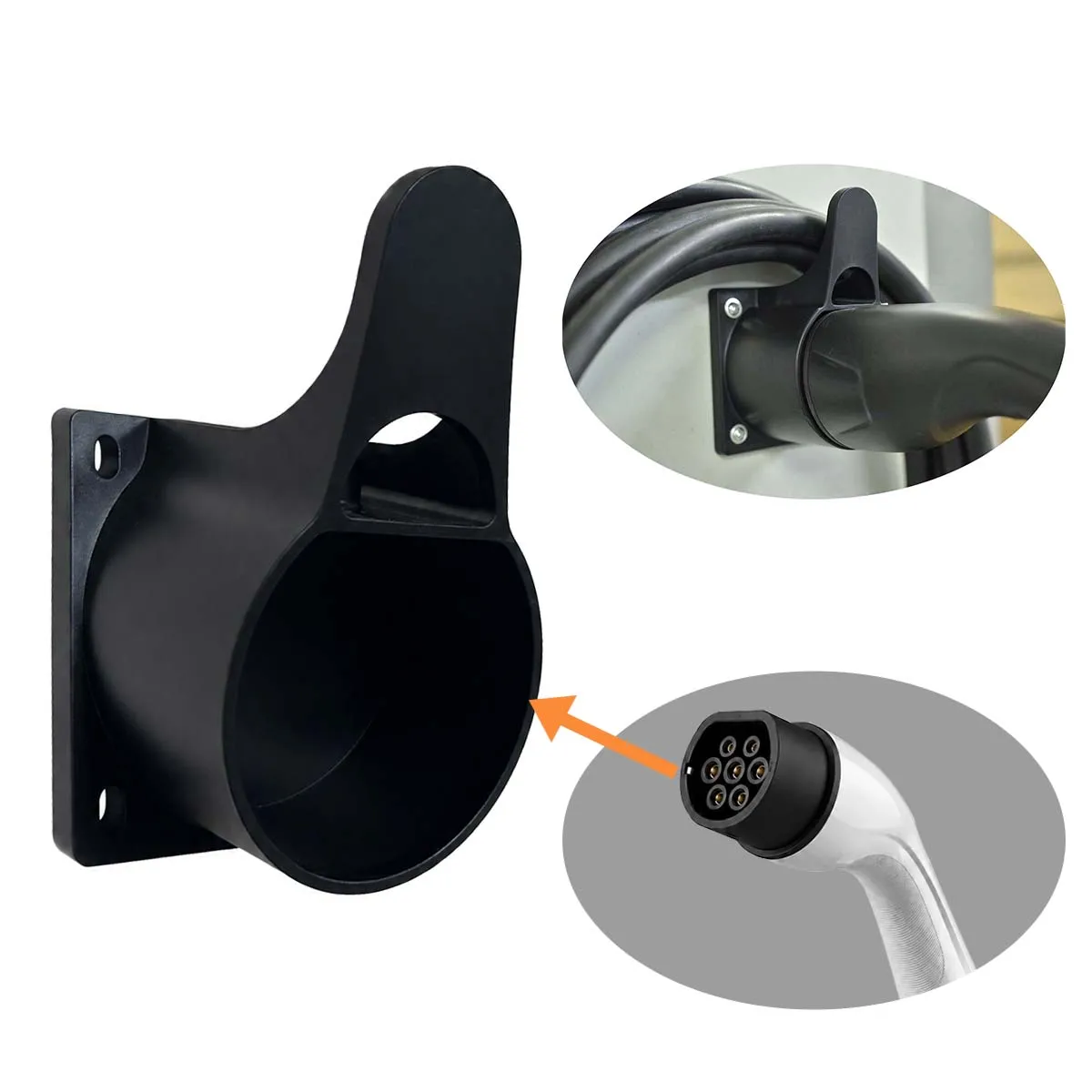 Electric Vehicle Charging Cable Holder For EV Charger GBT Type 2 Connector Type1 J1772