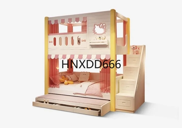 Замок мечты для девочек с героями мультфильмов, кровать в том же ширину, детская комната, секретная основа Замок мечты для девочек с героями мультфильмов, кровать в том же ширину, детская комната, секретная основа