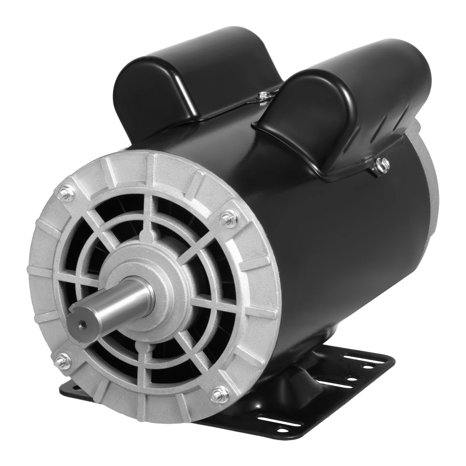 Black 3450RPM 5HP Single-phase Compressor Electric Motor With Pure Aluminum Coils And Efficient Cooling System