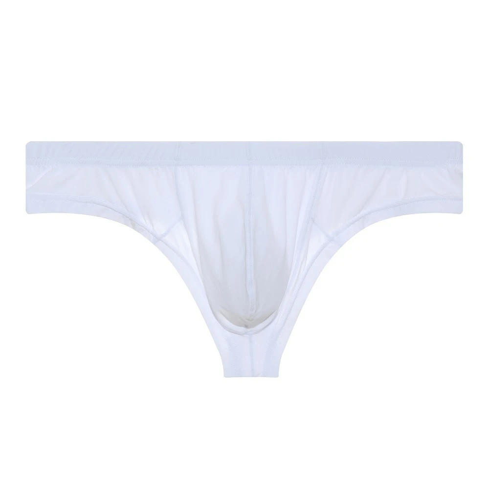 

Mens Underwear Ice Silk Knickers Low Rise Low Waist Erotic Lingerie Gays Clothes Panties T-Back Briefs Breathable