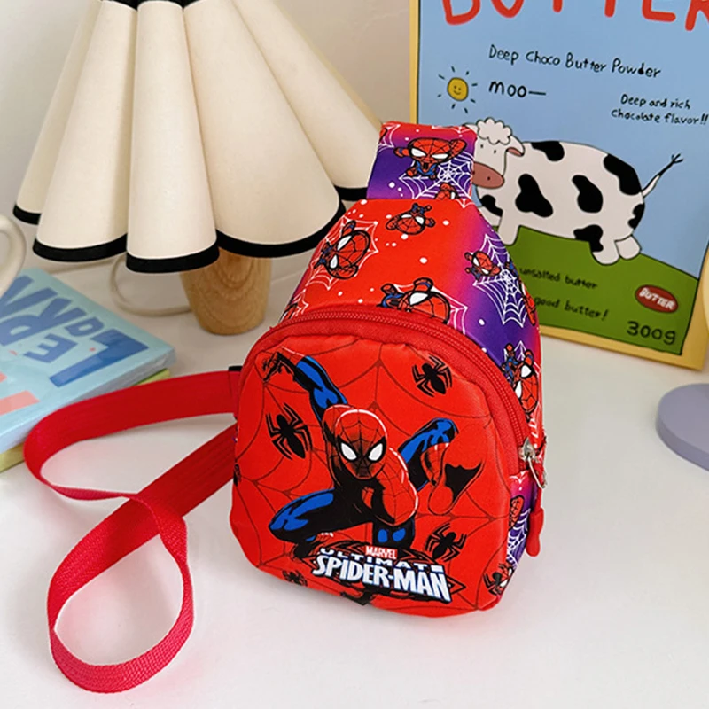 Marvel Spiderman Crossbody Bag Spider Man Children's Chest Pack Coin Purse Spider-Man Shoulder Bags Messenger Bag Birthday Gifts