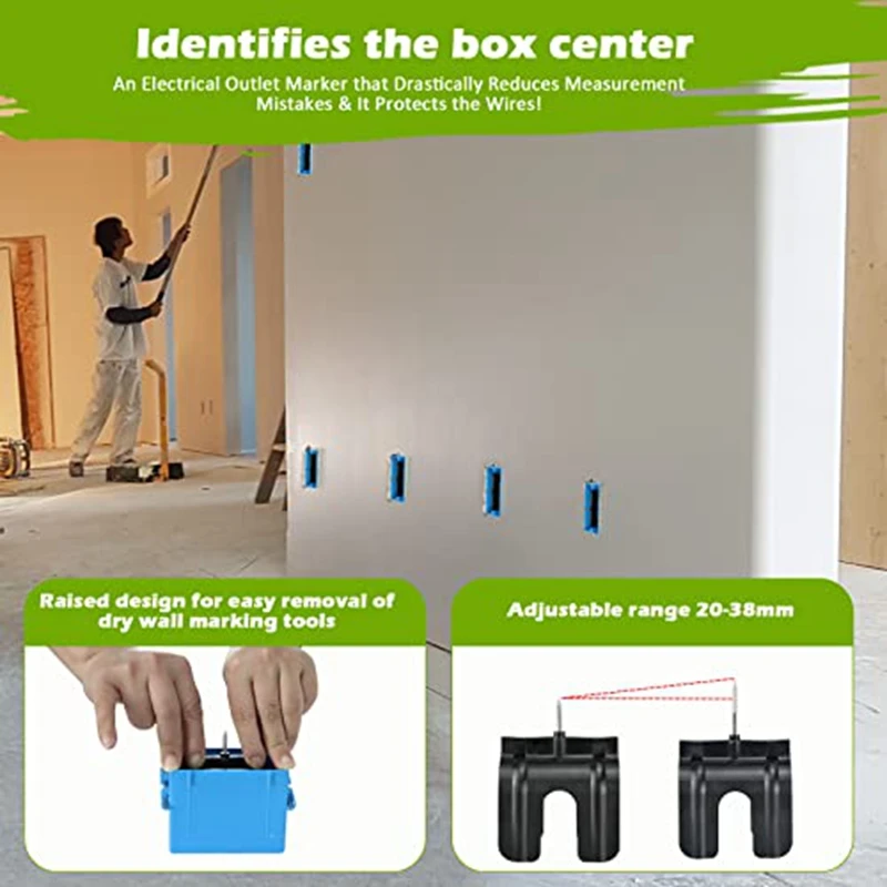 5 Pcs - New Outlet Marker, No Measuring Needed, Drywall Marking Tool