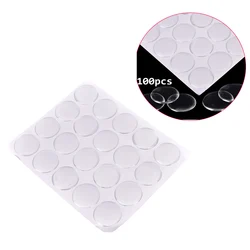 100pcs/sheet 25mm Clear Epoxy Stickers Round Dome 3D Crystal Resin Self Adhesive Patch Dots Label For Bottle Caps Crafting DIY