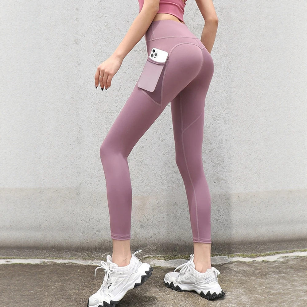 

Женские тонкие леггинсы до щиколотки с высокой талией, осень-зима, K-Fashion, милые однотонные повседневные леггинсы с карманами