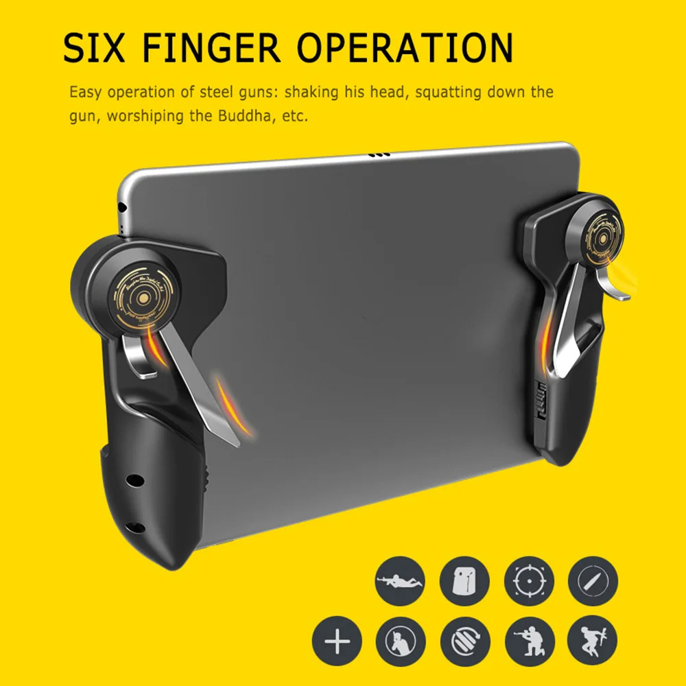 Trigger Free Fire Control for iPad Android Tablet PUBG Phone Gamepad Joystick Mobile Game Pad Controller L1 R1 Pupg Hand Command