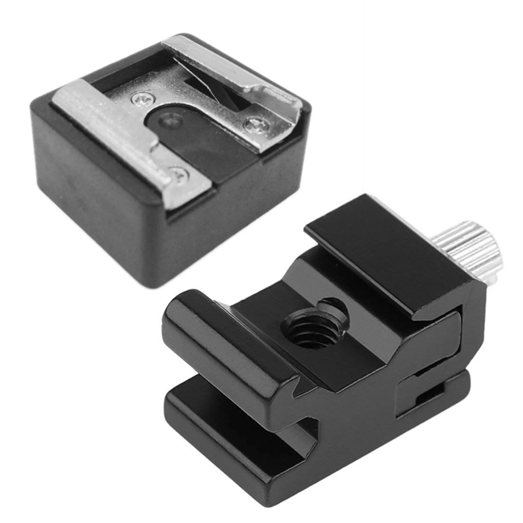 A003 2 قطعة فلاش الحذاء الساخن محول تركيب إلى 1/4 بوصة الموضوع مع 4 حزمة كاميرا كومبو حزمة الحذاء الساخن محول تركيب