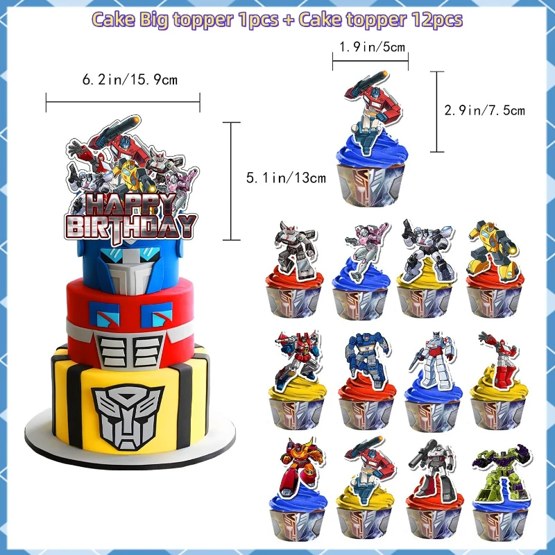 Decoraciones para Fiesta de Cumpleaños con Temática de Transformers Optimus Prime y Bumblebee, Globos, Pancartas, Banderines, Artículos para Baby Shower, Regalos