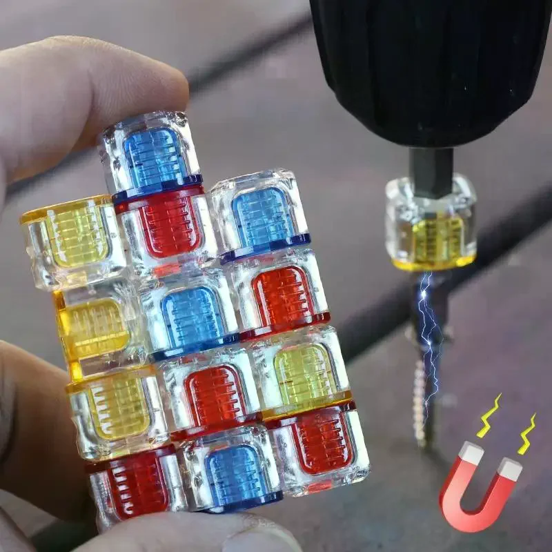 1/3/5/10 Pcs Magnetic Ring Screwdriver Bit Magnetizer Demagnetizer Sleeve Universal Hex Drill Screw Holder & Tool Accessory