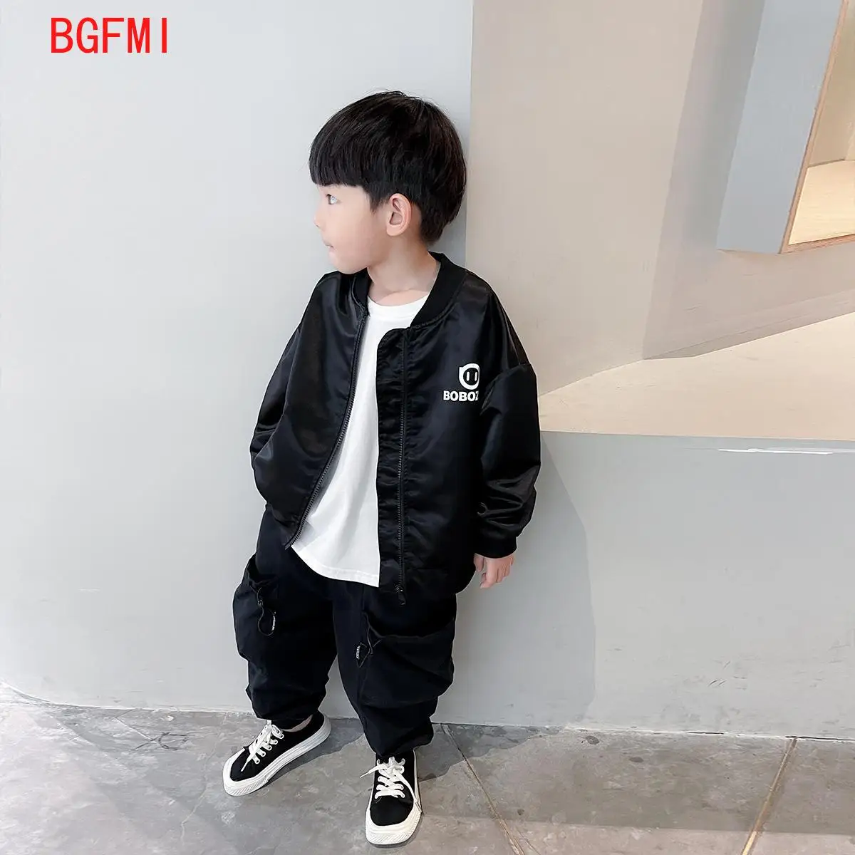 Korean Teen Boys Jackets Spring Autumn Kids Zipper  Windbreaker Coat Casual Outerwear Children Top Bomber Jacket for Baby 3-11Y