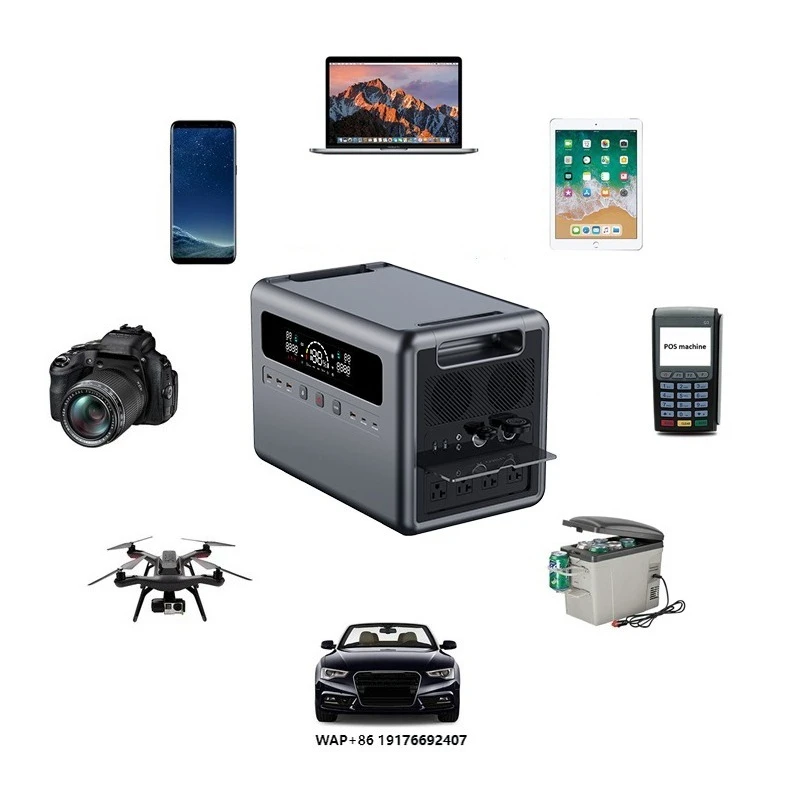 

Fast Charging 2400W Solar Generator 2304Wh LiFePO4 Battery Portable Power Station with UPS Function for Emergencies Camping