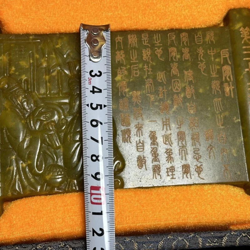 Antique Jade High-Quality Jade Grandson's Art of War Thirty-Six Stratagems Ornament Jade Craft Live