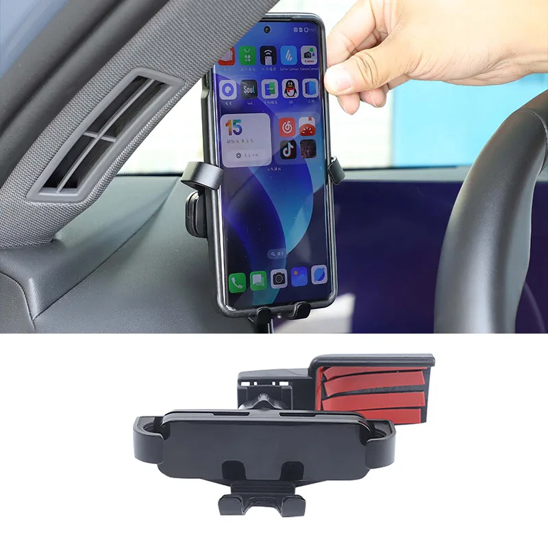 Für BMW 5er G60 2024 2025 Auto-Armaturenbrett Handyhalterung Multimedia-Bildschirm Fixierhalterung GPS-Navigationsständer