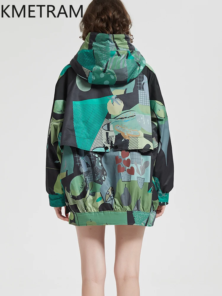 KMETRAM الأبيض أوزة أسفل معاطف منتفخة امرأة خضراء خفيفة الوزن سترات مبطنة 2025 قصيرة مقنعين الشتاء سترة الملابس ropa mujer #4
