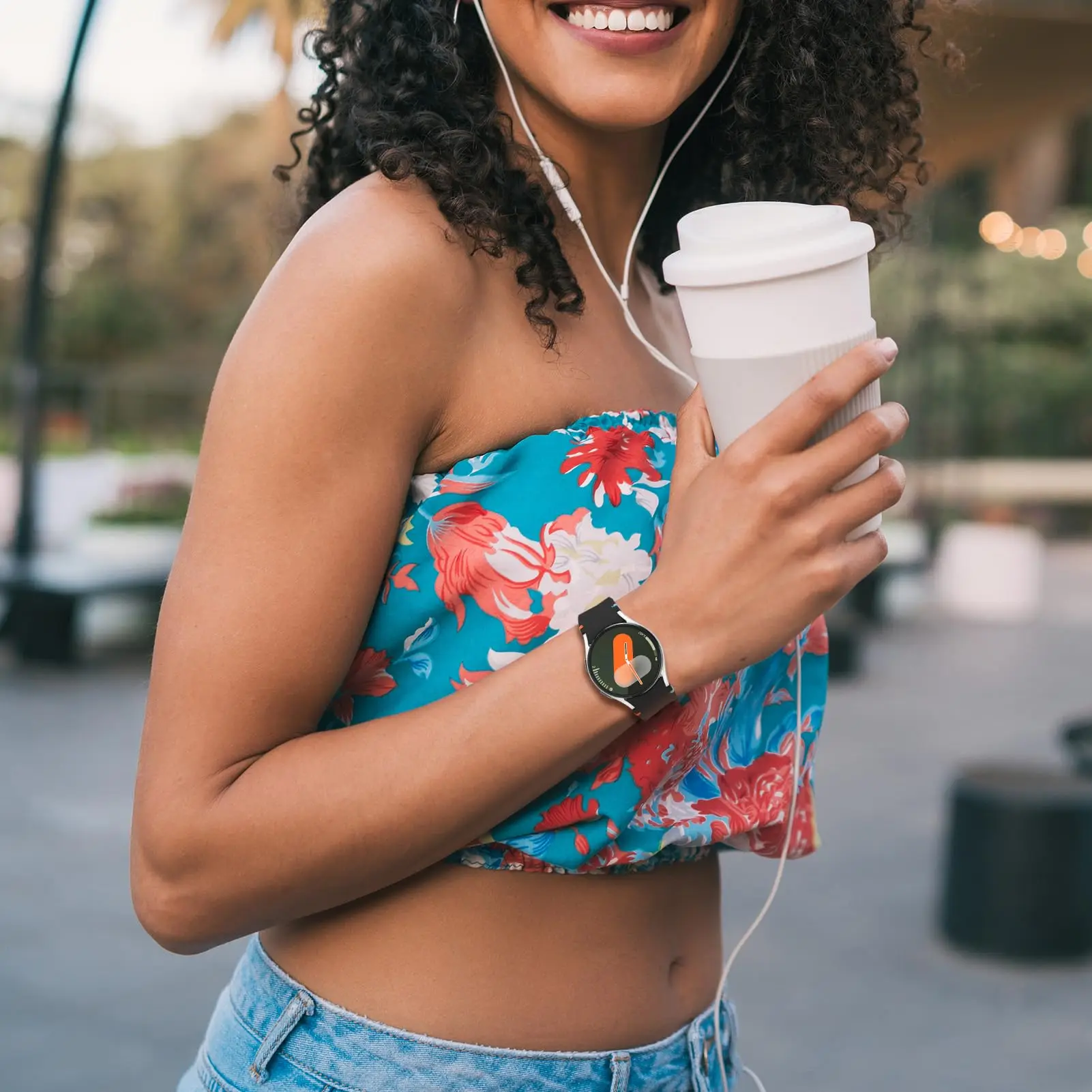 Силиконовый ремешок для Samsung Galaxy Watch 7 6 5 4 44 мм 40 мм/FE/5 pro 45 мм Браслет без зазора Galaxy Watch6 classic 47 мм 43 мм ремешок