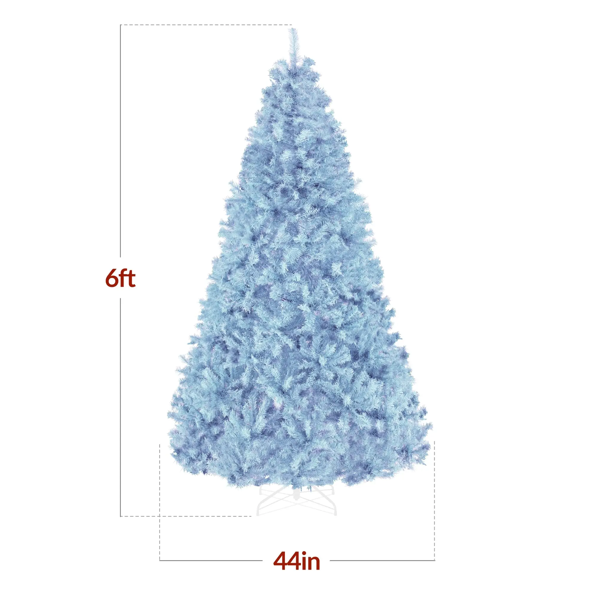 Artificial Christmas Tree, 6ft Premium Unlit Pine Design, Dense Branches Realistic Holiday Décor​ w/Easy Assembly