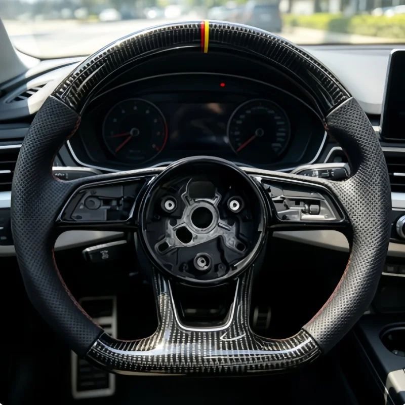 

Customized Carbon Fiber Leather Car Steering Wheel A4L A3L A5 A3 A4 S5 A6L A8 Interior Accessories Steering Wheel For Audi B9