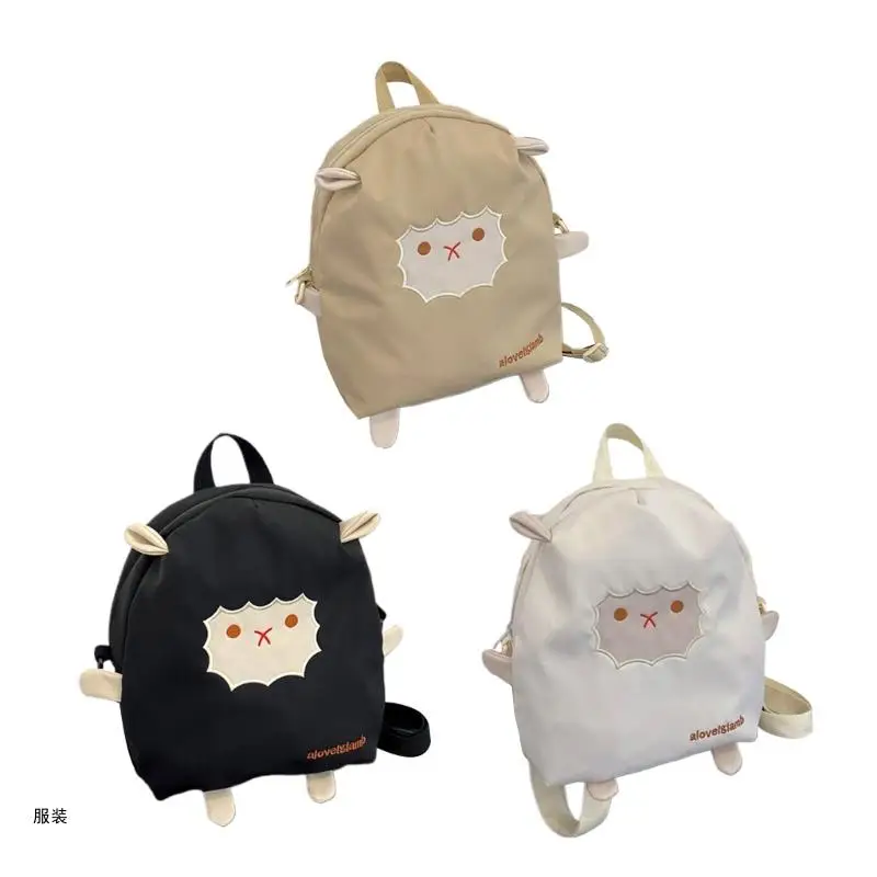 

D0UD Girls Backpack Students Schoolbag Fashion Cartoon Sheep Women Travel Bag Middle High School College Backpacks