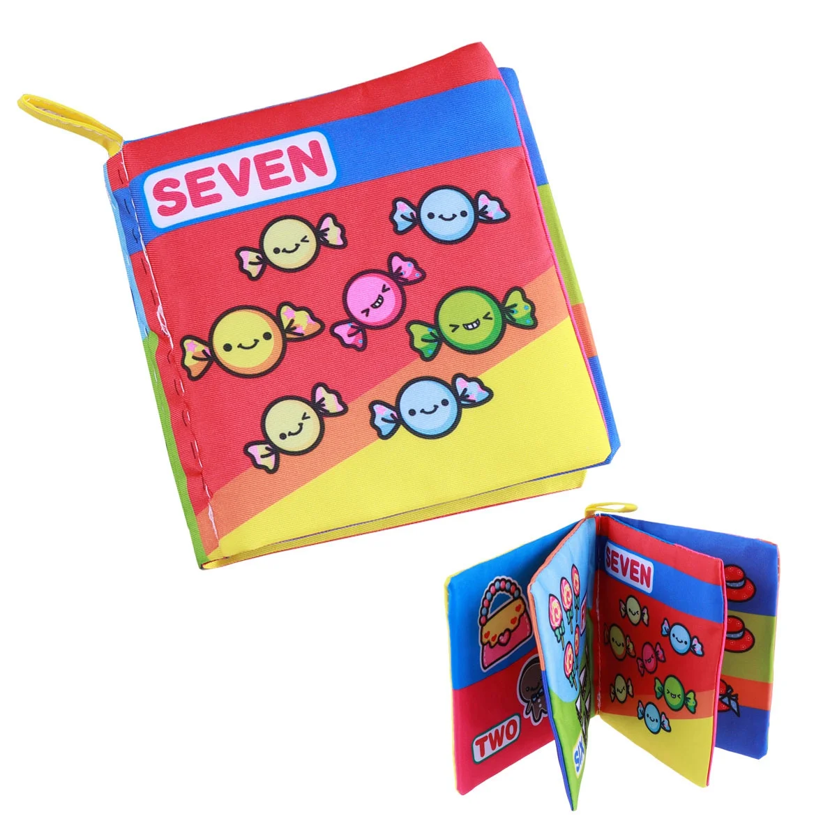 Zestaw książeczek materiałowych dla niemowląt, wczesna edukacja, motyw liczb, dla niemowląt i małych dzieci, aktywności rozwojowe, stymulacja sensoryczna