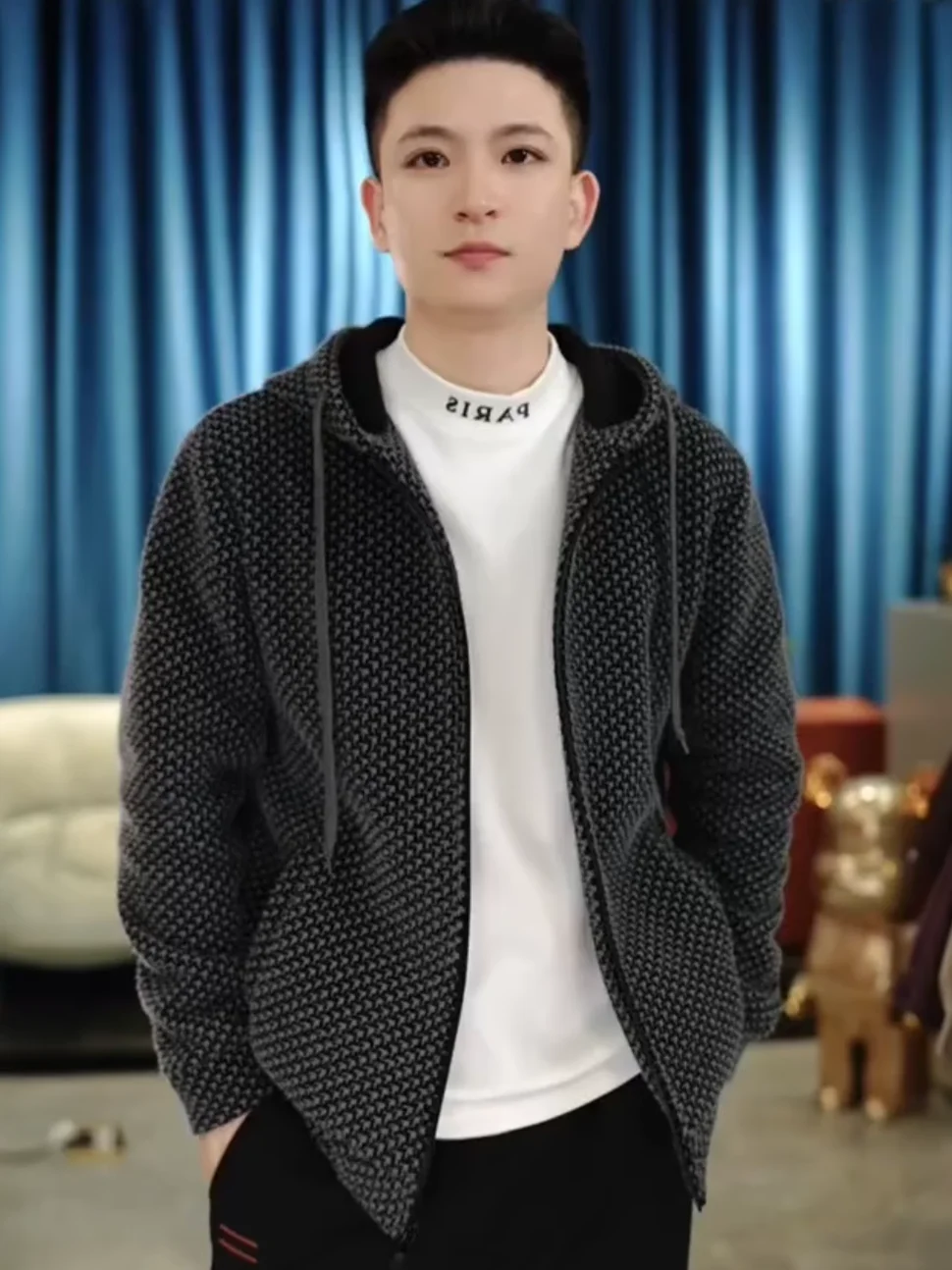 

Men's Winter Fce Lined Thiened Corduroy Faionated Design Jaet Outerwear Windproof Warmth Cardigan Top Casual Sle