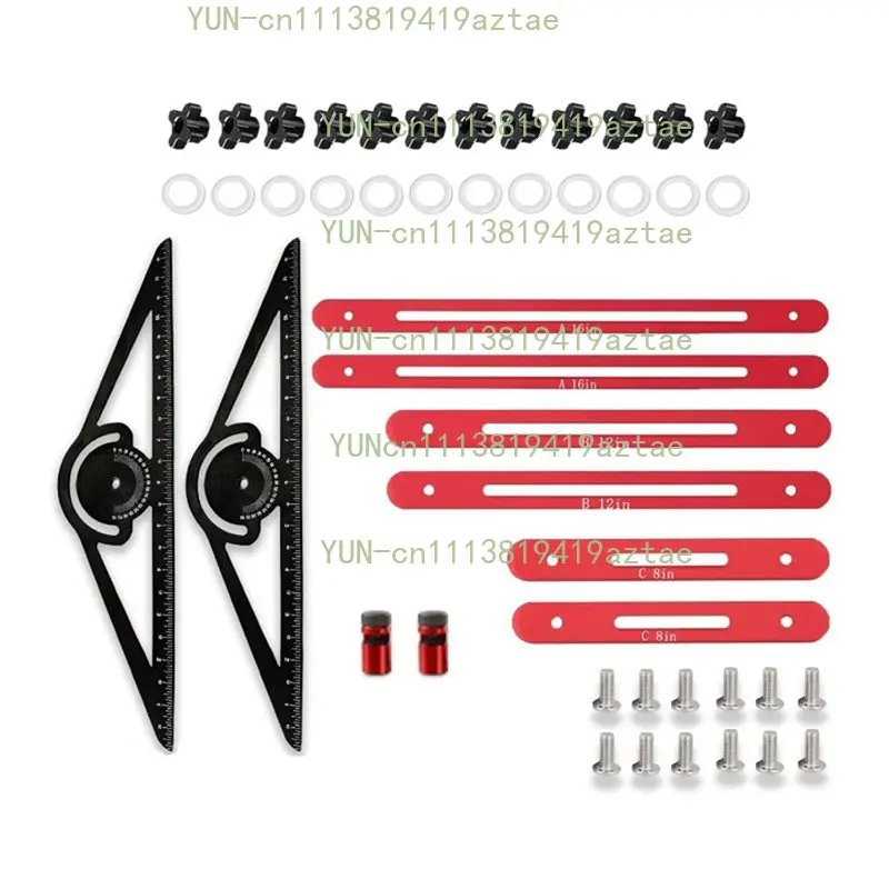Stair Measuring Tool Kit Aluminum Alloy Stair Measuring Ruler Multi-Functional Tool For Staircase Flooring Installation