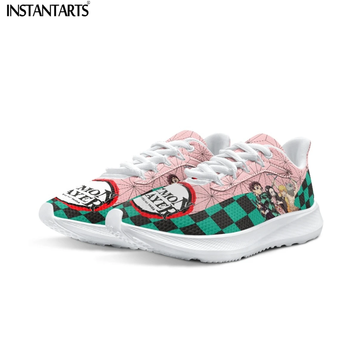 INSTANTARTS 2023 New Running Shoes for Women Cartoon Anime Printed Cushion Sneakers Non-slip Wear-resistant Walkings Zapatillas
