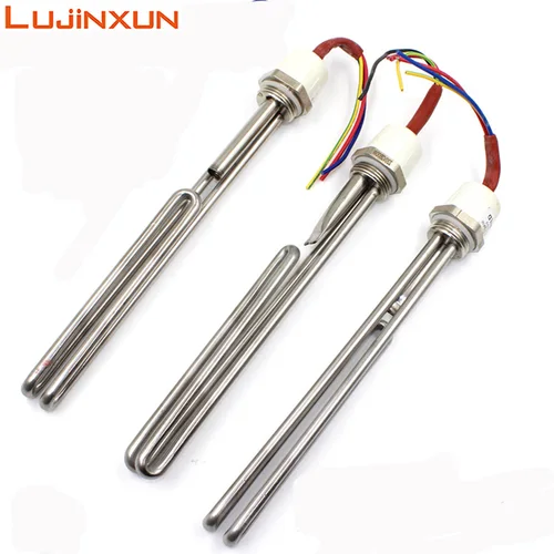 LUJINXUN 1 "/32mm AC220V 1500W/2000W/3000W elemento calefactor eléctrico Solar calentadores de agua piezas del tanque 265mm/275mm longitud del tubo