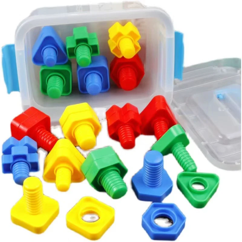 Jeu de Construction Montessori pour Enfant, Vis en Plastique et kg, ApprentiCumbria de la Motricité Fine