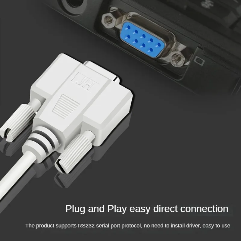DB9 RS232 Serial Cable Male To Female Extension Cord For Printer, Modem, Industrial Equipment