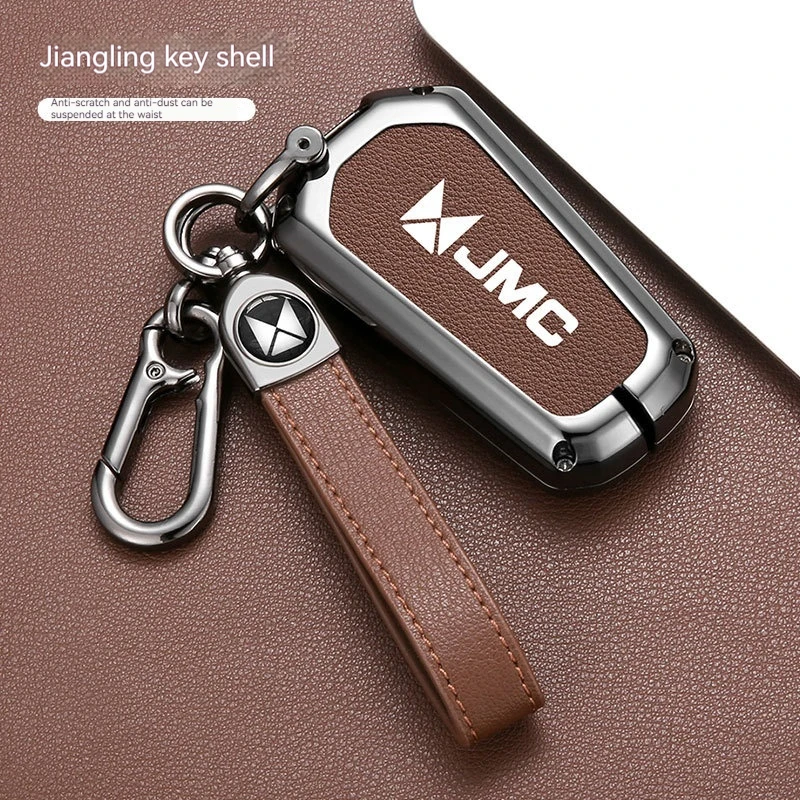 

Zinc Alloy Car Remote Key Case Cover for Ford JMC Domain Tiger 7 9 Metal Shell Keychain Keyless Bag Protector Accessories