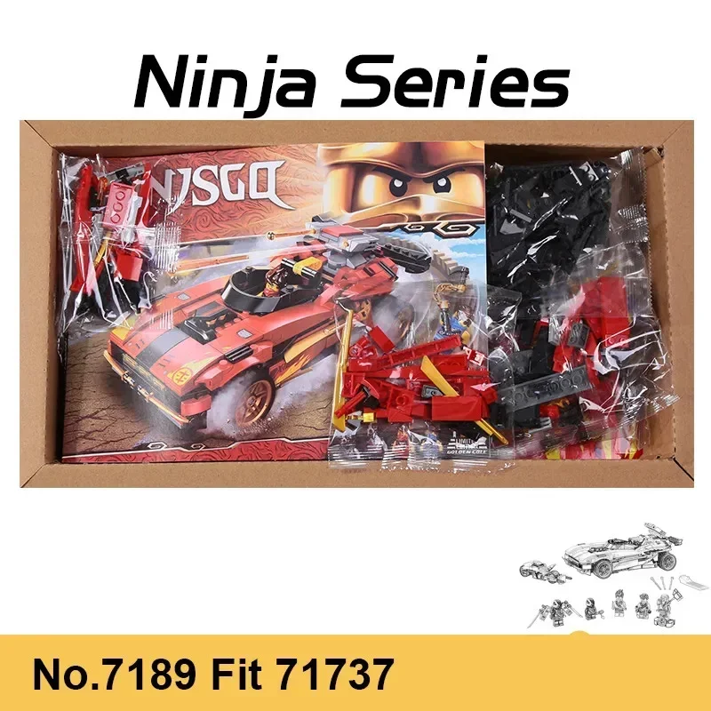 X-1 Ninjing Supercar Chariot  Model Set Compatible 71737 Building Blocks bricks Toys for Children Christmas Birthday Gifts