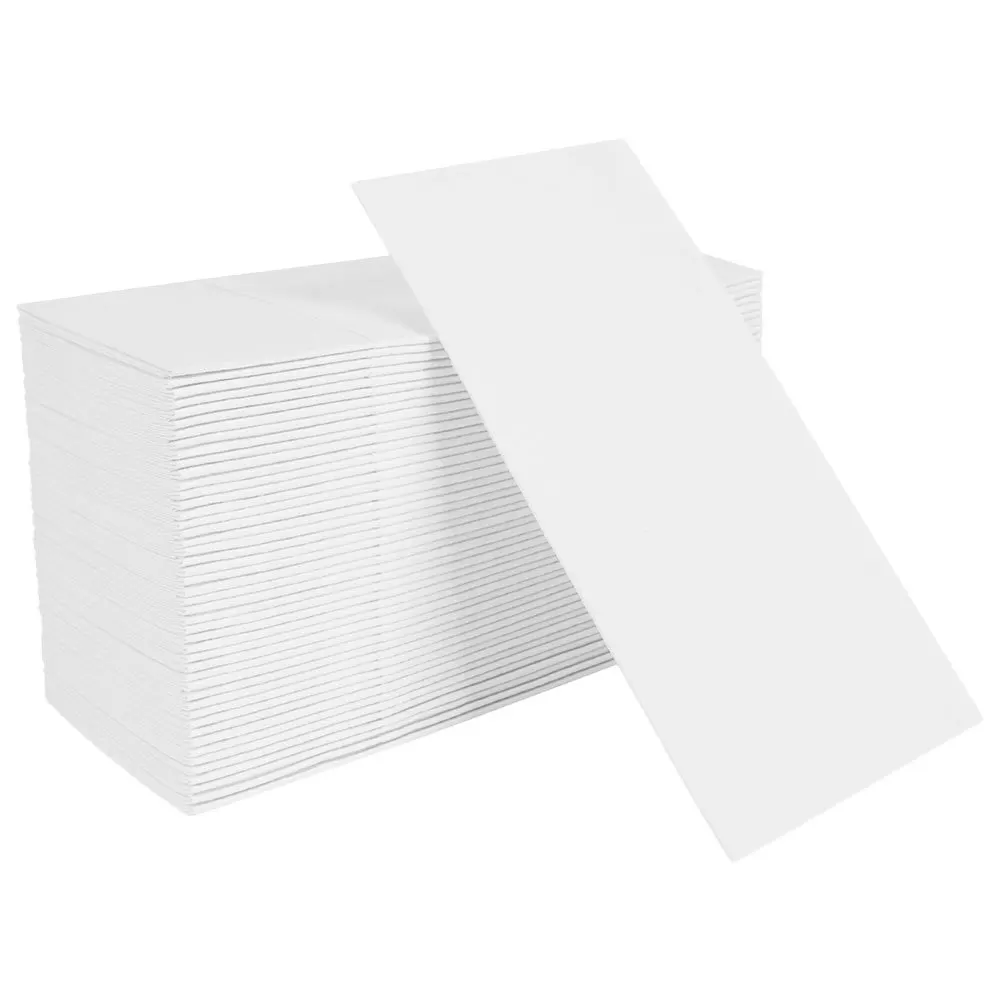 50 قطعة سكين وشوكة للاستعمال مرة واحدة 40x40 سنتيمتر أنيقة الأبيض جيب المناديل لتناول الطعام حفلة تقديم الطعام المناديل الورقية مع أدوات المائدة #1