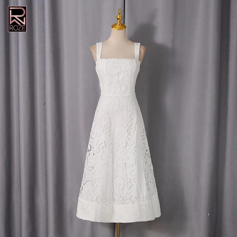 Effen elegante uitgeholde a-lijnjurk voor dames vierkante kraag mouwloos rugloze plooien ceremonie lange jurken vrouwelijke stijl