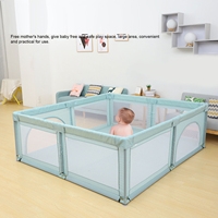 Children Play Fence Baby Playpen Home Indoor Children Playards Kid Safety Activity Center with Breathable Mesh Children Playards