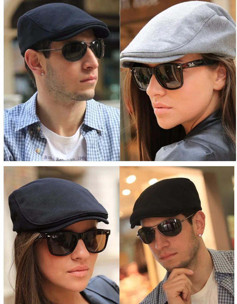 Cotton Knit Berets Men Women Newsboy Caps Girl Casquettet French Artist  Beanie Hat Vintage Plain Elegant Hot-sales