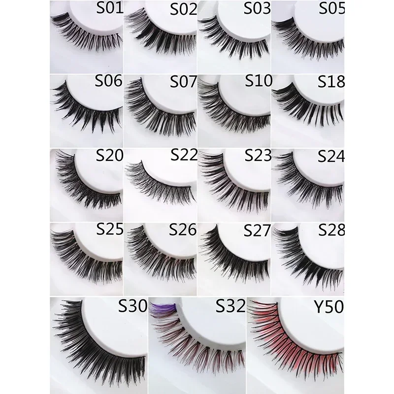 5 Pairs/set Japanese Style Natural Criscross False Eyelashes Multiple Types Optional Eye Makeup Tools Fashion Eyelash Set