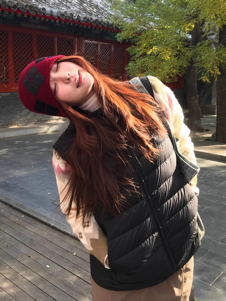 

Женский пуховый жилет с воротником-стойкой, 90% белый пух, ультралегкий, осенне-зимняя верхняя одежда, парный жилет