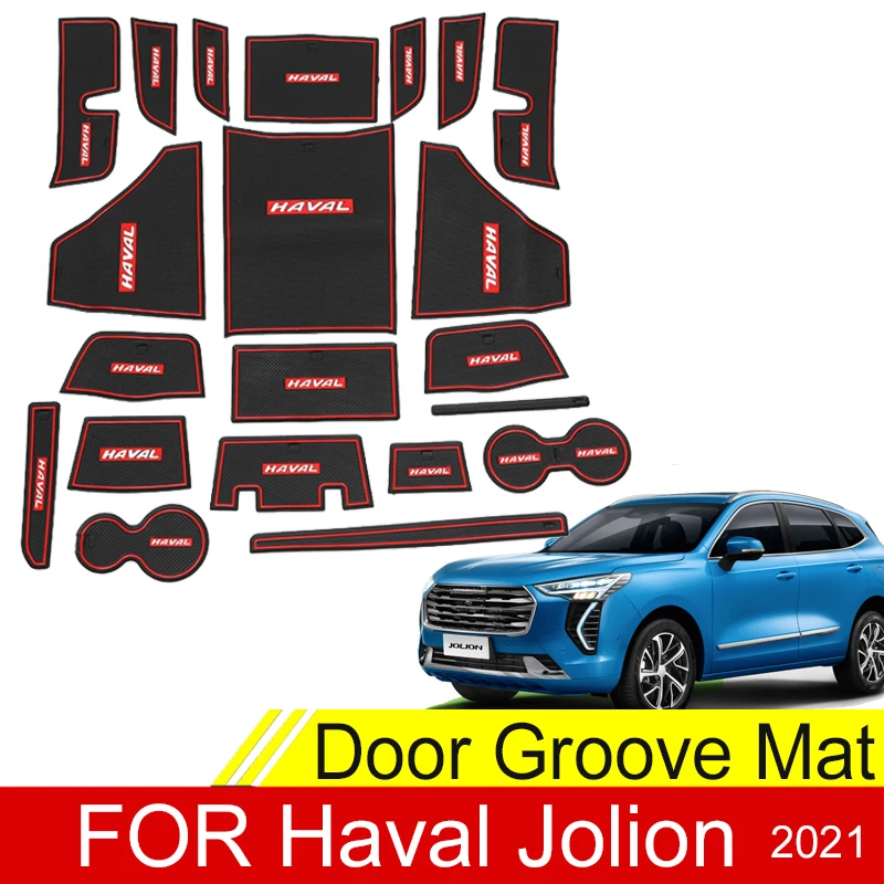 

Anti-Slip Gate Slot Cup Mat For Haval Jolion 2022 2021 2023 Interior Door Groove Pad Nonslip Car Accessories