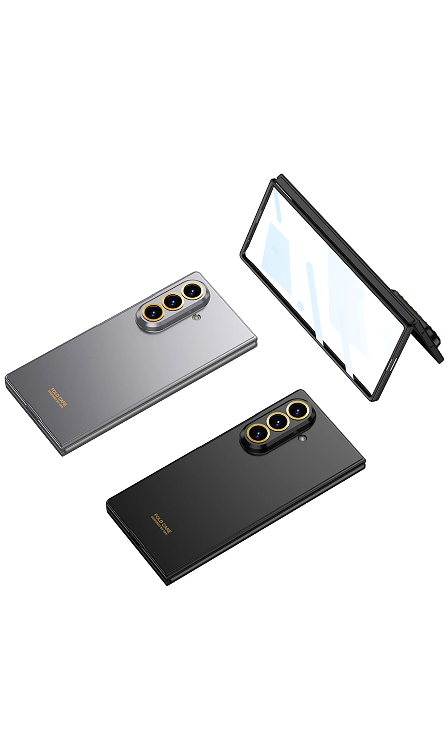Luxuriöse, modische, ultradünne Hülle für Samsung Galaxy Z Fold 8 Ultra 7 6 5G mit Displayschutzfolie aus Glas, matte Schutzhülle – Detail 13