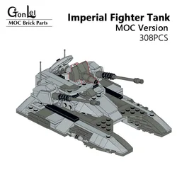 NEW MOC Space Imperial Fighter Tank IFT-T Ornament MOD Republic Fighter Tank Building Blocks Bricks Assembly Model DIY Toys