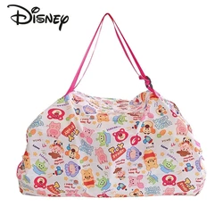 Disney Winnie Bear Cartoon Travel Bag, saco portátil de armazenamento ambiental, grande capacidade, curta distância, nova moda