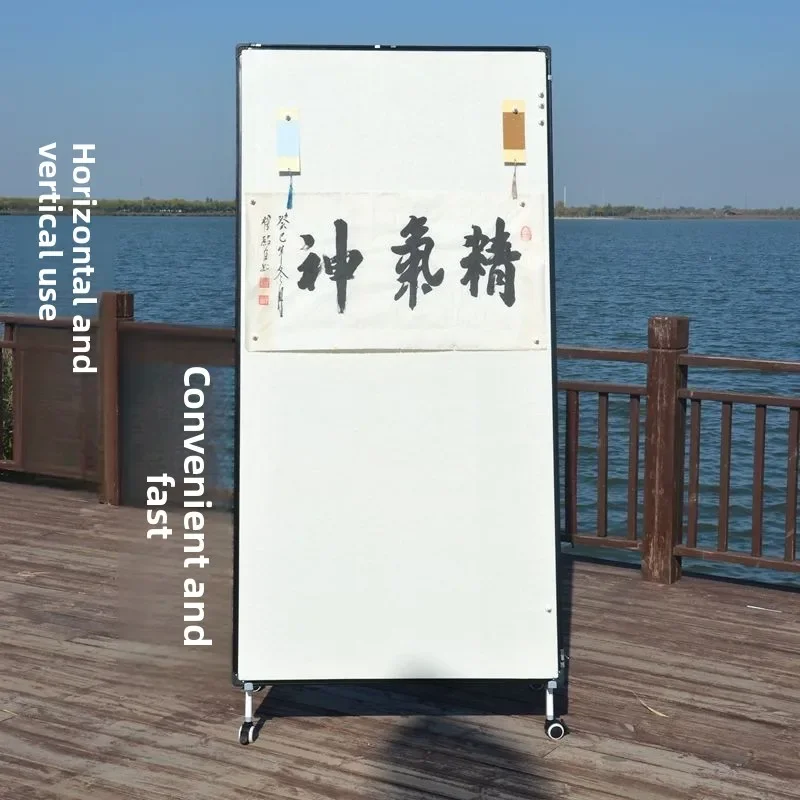 Magnetic Felt Drawing Board Movable Chinese Painting Calligraphy Magnetic Attraction Hanging Work Display