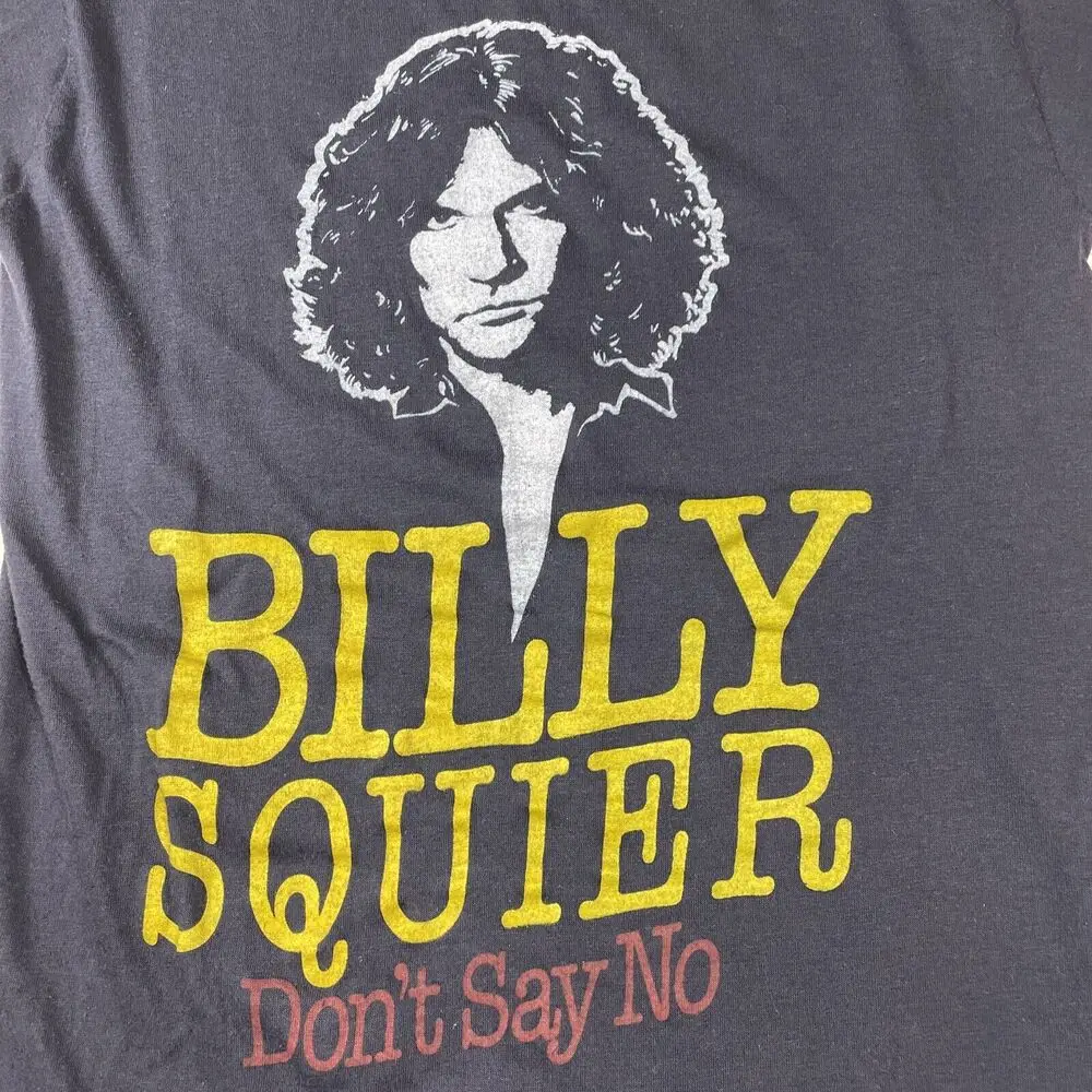 Don't Say No Tour Vintage Billy Squier Shirt Classic Black Unisex S-5XL NE1182