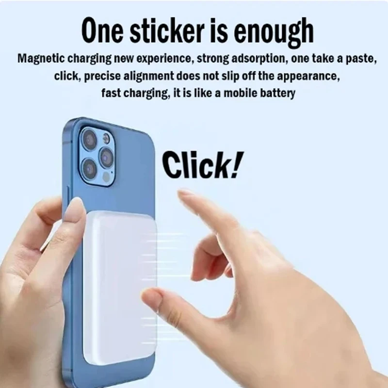 Portable Macsafe Power Bank Magnetic Wireless Powerbank For iphone 15 14 13 12 Pro Max External Auxiliary Backup Battery Pack