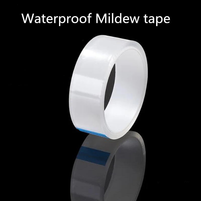 5M Kitchen Waterproof Mildew Strong Crevice Strip Transparent Adhesive Tape Pool Water  For Sealing Bathroom Toilet