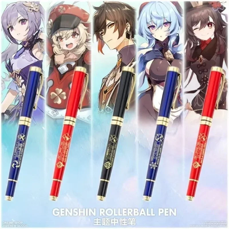 

korean stationery cute pens Genshin Impact Game Genshin Impact Game Anime neutral pen kawaii gel pens